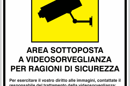 videosorveglianza cartello informativo